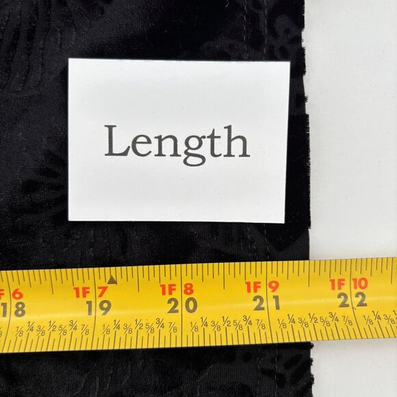 Kathie Lee Womens 90s Velvet Burnout Button Up Large Vintage Holiday Floral - Picture 7 of 7